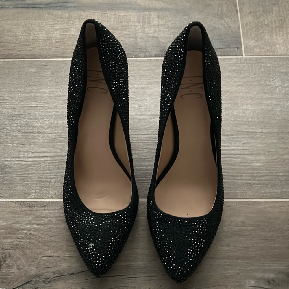🔥🔥 Inc Heels (Black Rhinestone) - Women’s Size 7.5